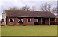 Looking north at Barby village sports ground pavilion in CV23 8TJ