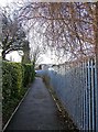 Public footpath from The Ridgeway to Stourport War Memorial Park in DY13 8PD