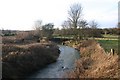 River Dene from footbridge in CV35 9UB