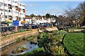 The River Cray at Waterside Crayford in DA1 4SJ