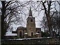 Gosforth Parish Church through the trees in NE3 1SQ