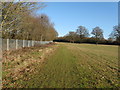 Footpath following the contour of the Arundel to Horsham line in RH13 0NA