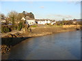 River Usk from Caerleon Bridge in NP18 1LF