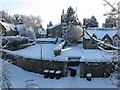 Currie Kirk in the snow in EH14 6AB