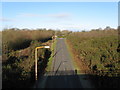 Blakes Farm Road viewed from overhead bridge in RH13 9GQ