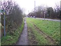 Footpath beside the A28 Canterbury Road in CT4 8AB