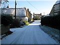 Tuckers Lane in the snow, Hinton Parva in SN6 8PX