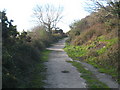 Access road to Polgwidden Cove in TR12 6JL