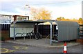 Cycle rack at Lymington Town Station in SO4 9WX