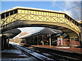 Footbridge at Cullercoats Metro Station in NE30 4PA