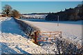 Snowy Farmland at Rowanston in KA19 7PY