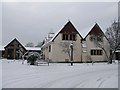 St Martins in the snow in CV3 6DY