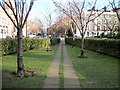 Gardens at junction of Thurloe Place and Cromwell Gardens in SW7 2EA