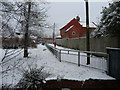 Tiverton : Path & Snow Scene in EX16 4EU
