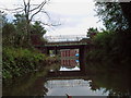 Basingstoke Canal Approaching Ash Road Bridge in GU12 5AB