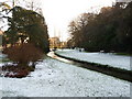 Bournemouth: Central Gardens in snow in BH2 5QS