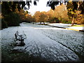 Bournemouth: a wintry Upper Gardens scene in BH2 5QJ