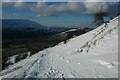 Castell Dinas viewed from Rhiw Trumau in LD3 0ES