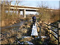 Footbridge, near the M5, at Exminster in EX6 8TB