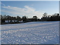 Allesley Park in the snow in CV5 9QT