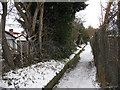 Footpath off Green Lane, Chislehurst in BR7 6LY