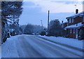 Snowy morning, Topcliffe in YO7 3RR