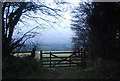 A gate with a view, Thorncombe Lane in TA4 4EY