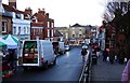 High Street on Market Day in SO4 9WX