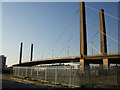 George Street Bridge viewed from the east bank of the Usk in NP20 2BL