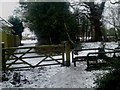 Entrance Gate to Priory's Hill Copse From The Grove Butlocks Heath in SO31 5JF