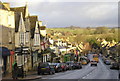 Winter Sunshine, Burford High Street in OX18 4QN