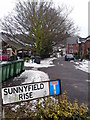 Sunnyfield Rise T Junction but continues as a Public Footpath to Lowford Village in SO31 8LP