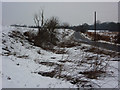 By the lane to Aldham in winter conditions in IP8 4LJ