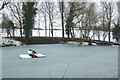 Frankton fishpond frozen in CV23 8ET