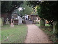 St. James churchyard path, Hemingford Grey in PE28 9DR