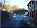 Trehafod Road and bridge over River Rhondda in Trehafod Community
