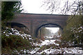 Looking south at A45 bridge over dismantled railway, Dunchurch in CV23 9LF