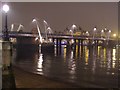 Golden Jubilee Bridge, River Thames in SE1 8TX