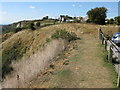 View along the cliff top path, Capel-le-Ferne in CT18 7NA