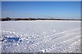Snow covered farmland at Blewbury in OX11 9EE