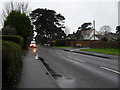 Looking along Mill Lane towards the junction with Albert Road in BN16 3FL