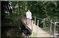 Withymead footbridge, Itchen Navigation in SO50 6JA