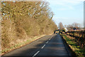 The lane to Birdingbury from Marton in winter sunshine in CV23 9TP