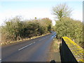 Looking N along the Aldington to Smeeth road in TN25 7DX