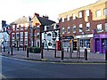 King Street looking west, near its junction with Bridge Street in HR2 6BL