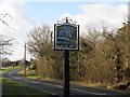 Village sign at Pulborough in RH20 2DT