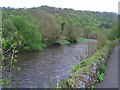 View of the Teifi from Llandysul churchyard in SA44 4AE
