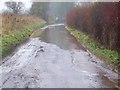 Flooded road near Deanland in SP5 5PB