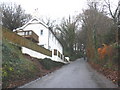 The road to Peak Hill, near Sidmouth in EX10 8RE