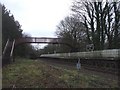 Disused footbridge at St Mary's Halt, Lydney in GL15 5PS
